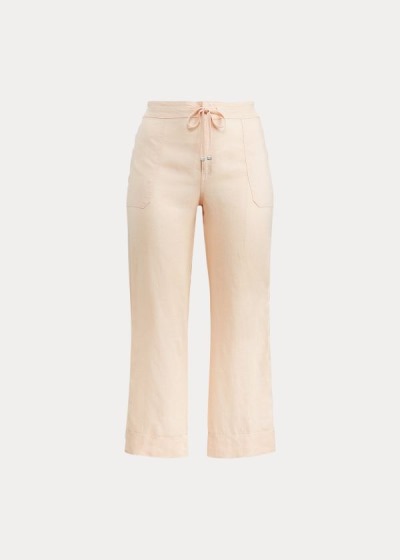 Women's Ralph Lauren Linen Wide-Leg Pants | 306815RFA